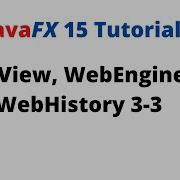 JavaFX 15 Tutorial 48 WebView WebEngine And WebHistory 3 3