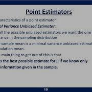Statistics 4 2 Point Estimators