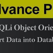 Insert Data Into Database MySQLi Object Oriented In PHP Hindi