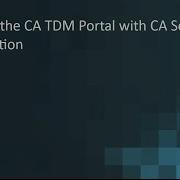 Интеграция CA TDM с виртуализацией услуг CA