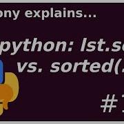 Python Sort Vs Sorted Beginner Intermediate Anthony Explains 116