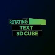 Rotating 3D Cube Text Animation After Effects Tutorial