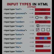 Input Types In HTML HTPMR