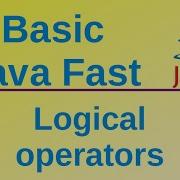 Logical Operators And Or Not Basic Java Fast 8