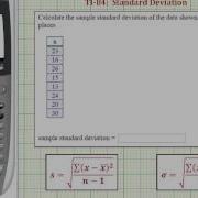TI84 One Variable Statistics Standard Deviation