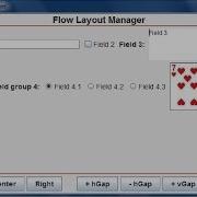 Java GUI Flow Layout Manager