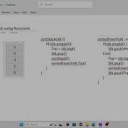 Sort Stack Using Recursion Easiest Explanation Ever