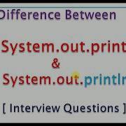 Difference Between System Out Print And System Out Println JAVA Program Code