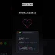 Beautiful Heart Animation Using HTML CSS JS Web Dev Magic Shorts Shortvideo Video