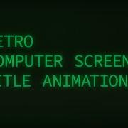 Retro Computer Screen Title Animation After Effects Tutorial