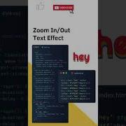 Zoom InOut Text Effect Using HTML CSS