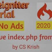 How To Remove Index Php From Url Codeigniter Tutorial