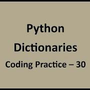 Coding Practice 30 Dictionaries Python NxtWave CCBP
