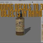 Adding Labels And Decals To 3D Objects In Rhino
