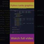 Learn How To Create Fun Graphics Using Python Turtle Shorts Python Trending Subscribe