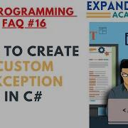 C Programmers FAQ 16 Create Custom Exception In C ExpandFutureAcademy Shorts Programming