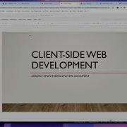 Client Side Web Development Week 1