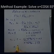 Example Of Secant Method Solve X Cosx