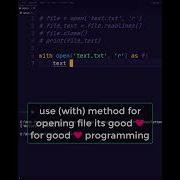 Stop Using Open Files In Python Use With Method In Python SHORTS