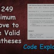 Minimum Remove To Make Valid Parentheses Live Coding With Explanation Leetcode 1249
