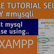 Php Mysql Connect To A Database Using Select Query Tutorial On Xampp Server Mysql8 Xamppserver