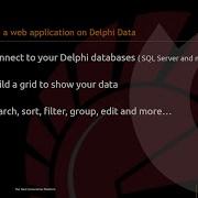 Build A Web App On Delphi Data