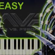 ALIEN VS PREDATOR THEME EASY Piano Tutorial