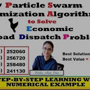 Solved Economic Load Dispatch Problems Using Particle Swarm Optimization Algorithm XRay Pixy