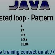 Java Program To Print Pattern Of Alphabets