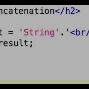PHP Concatenation Operator 01 6