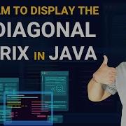 Java Program To Display The Tridiagonal Matrix