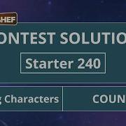 Подсчет символов COUNTAB Starters 240 Официальное решение CodeChef