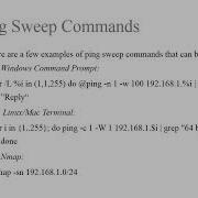 Ping Sweep Techniques
