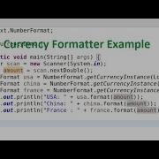 Java Currency Formatter Example