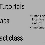 Java Tutorials Difference Between Interface Abstract Class