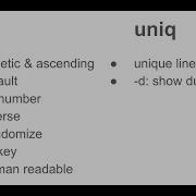 Built In Unix Commands 2 Sort And Uniq