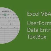 Excel UserForm Data Entry VBA 1 TextBox
