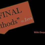 33 Final Methods In Java How To Avoid Overriding In Java CORE JAVA Hindi