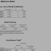 V17 1 Двумерная логистическая регрессия в SPSS