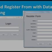 Login And Registration Form With Database In Java Swing Intact Abode