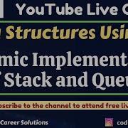 Data Structures Using C Class 14 Dynamic Implementation Of Stacks And Queues