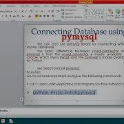 PYMYSQL The Python Mysql Connection