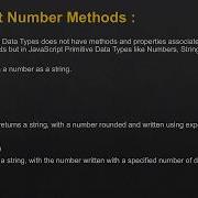 13 JavaScript Number Methods
