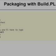 Packaging Perl Module With Build PL