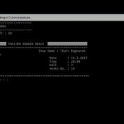 THEATER SEAT BOOKING SYSTEM IN C PROGRAMMING WITH SOURCE CODE
