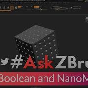 AskZBrush How Can I Use Live Boolean With A NanoMesh Subtool