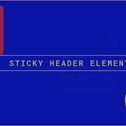 Elementor Sticky Header Without Plugins