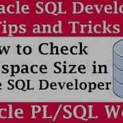 How To Check Tablespace Size In SQL Developer Oracle SQL Developer Tips And Tricks