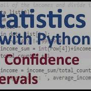 Confidence Intervals Stats With Python