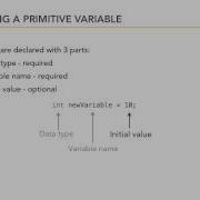 Declaring And Initializing Variables